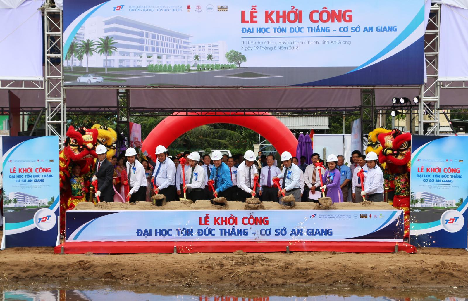 Khoi cong cong trinh Dai Hoc Ton Duc Thang - Co So An Giang